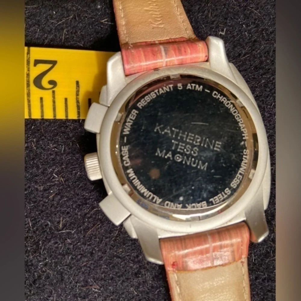 Katherine Tess watch,‎ large,pink band
